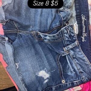 American Eagle Blue Denim Shorts
